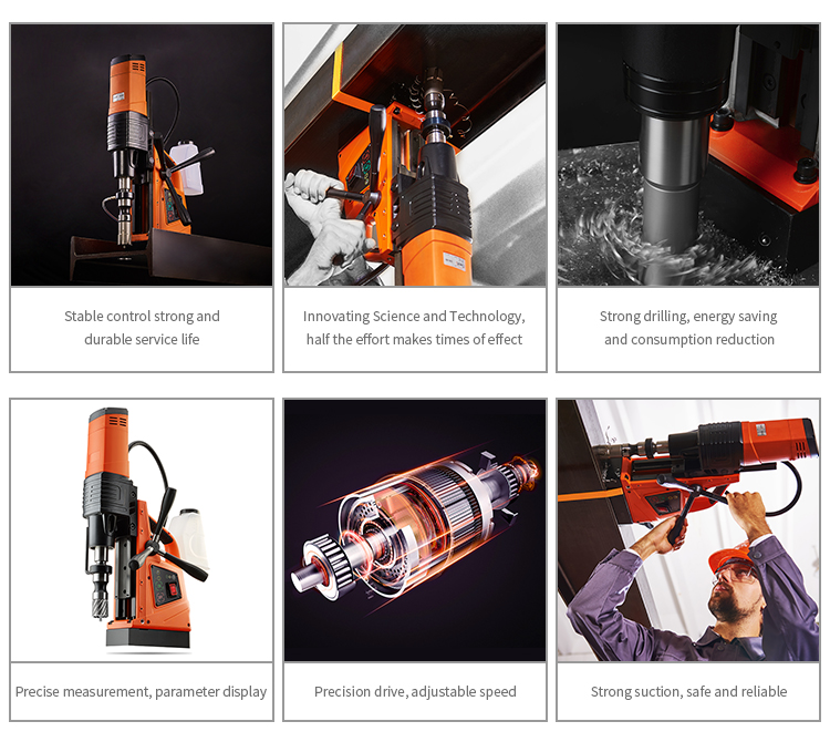 Power Tools Used In Construction - Máquina de Perfuração com Base Magnética