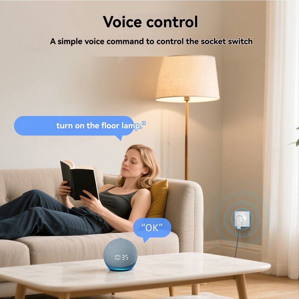 Power Tools Google - Tomada Inteligente WiFi ABZJ 16A com