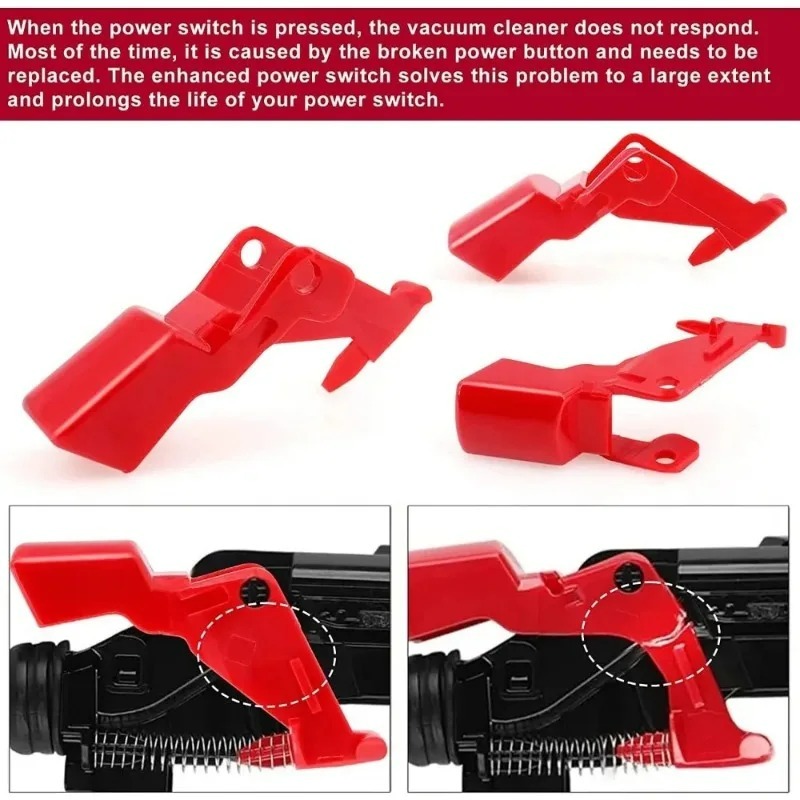 Power Tools Red - Botão de Interruptor Vermelho para Aspirador