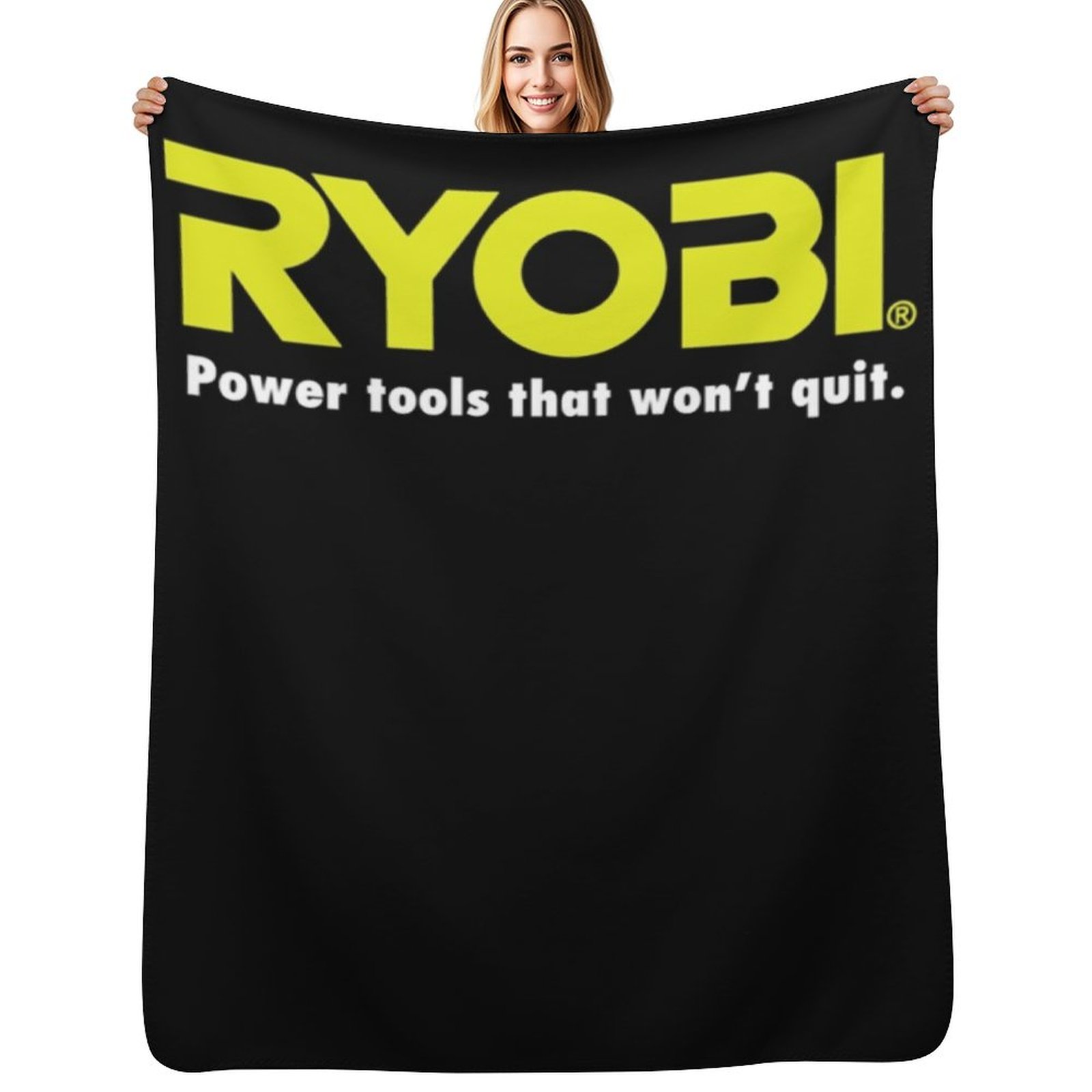 Power Tools Logo - POWER TOOLS RYOBI LOGO Cobertor Aconchegante