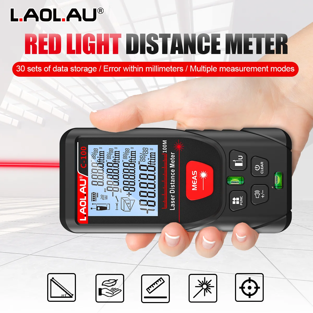 Medidor de Distância a Laser D - Power Tools Red avaliação e preço