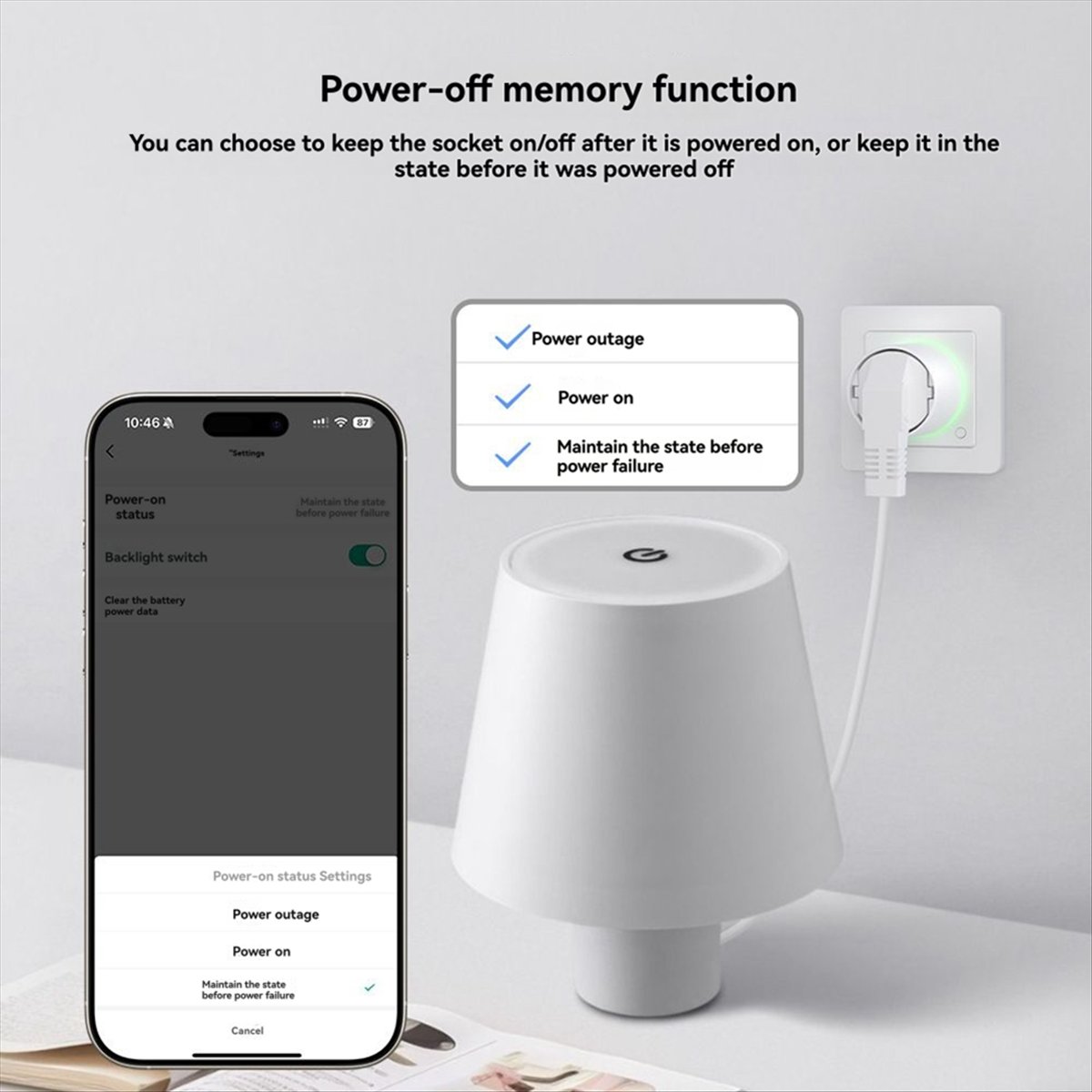 Tomada Inteligente WiFi ABZJ 1 - Power Tools Google avaliação e preço