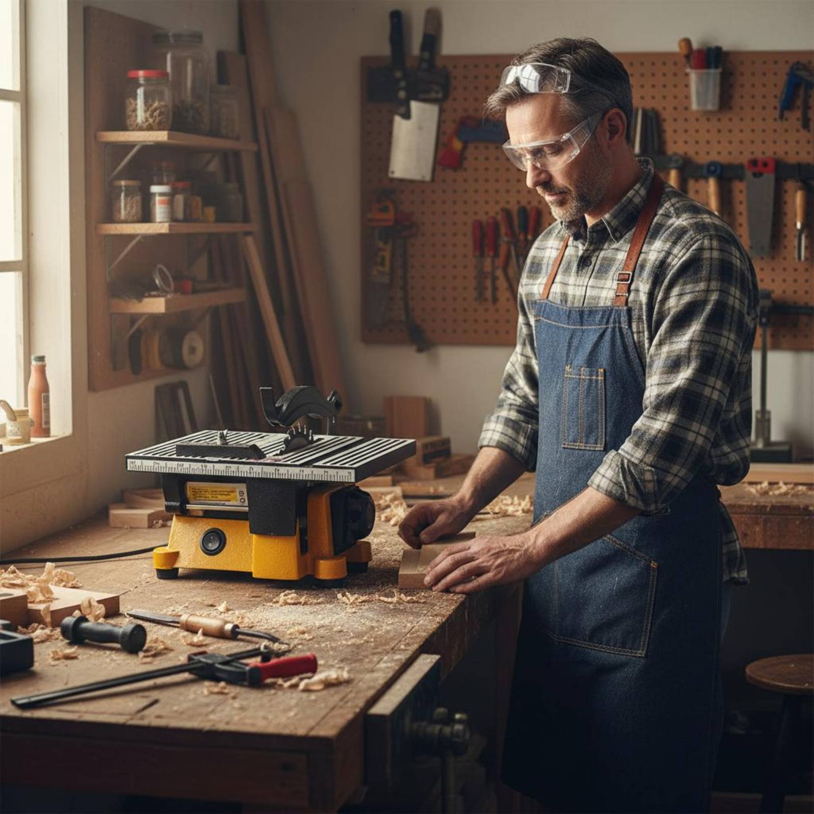 Serra de Mesa Mini Portátil, M - Power Tools Workshop avaliação e preço